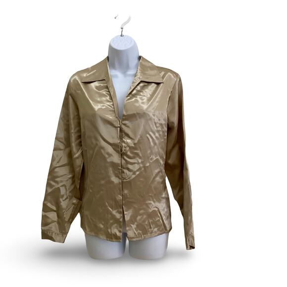 Vintage Jordan Satin Button Down - Picture 1 of 6